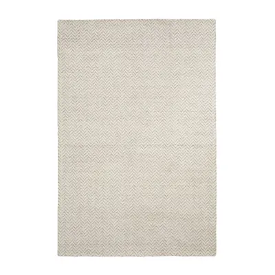 KAVE HOME Calira matta, rektangulär - beige vävd jacquardull (300x200)