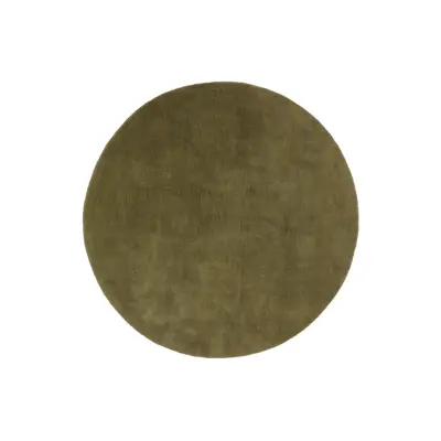 KAVE HOME Empuries matta, rund - gröna syntetfibrer (Ø200)
