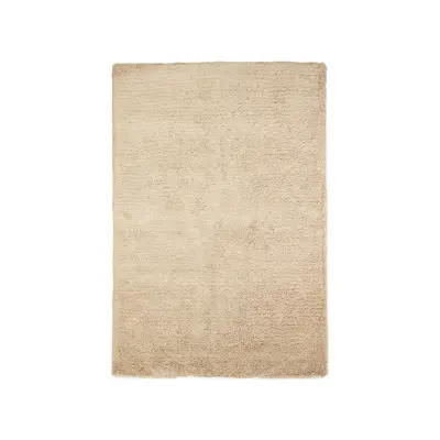 KAVE HOME Neade matta, bomull och polyester i beige, 200 x 300 cm