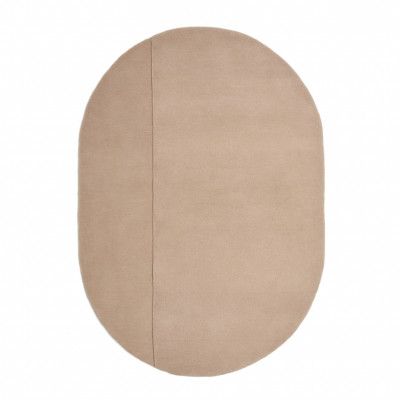 LAFORMA Cosima matta, oval - beige ull