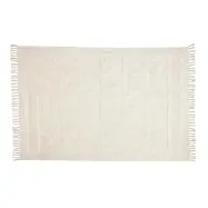 LAFORMA Dabria matta, rektangul&auml;r - beige bomull