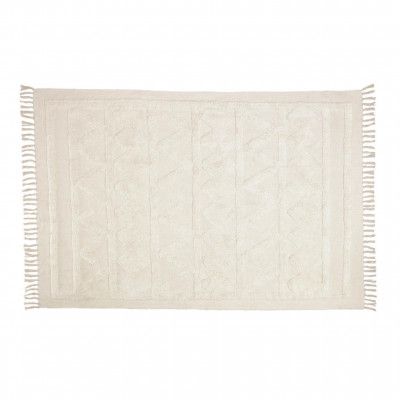 LAFORMA Dabria matta, rektangulär - beige bomull