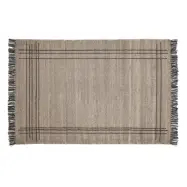 KAVE HOME Eneo matta, med tofsar, rektangulär - brun ull/bomull/polyester (160x230)