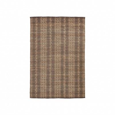 KAVE HOME Sinta jacquardmatta, rektangulär - brun jute (200x300)