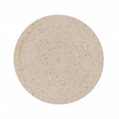 KAVE HOME Takashi matta, rund - grå ull (Ø150)