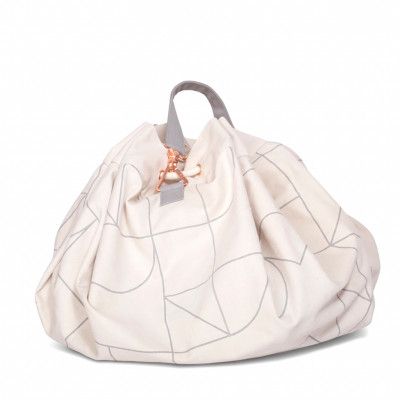 Designtorget Leksaksmatta Samlesak vit/grå