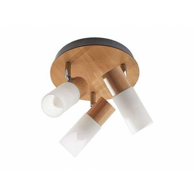 Lindby - Christoph 3 Round Plafond Wood/White