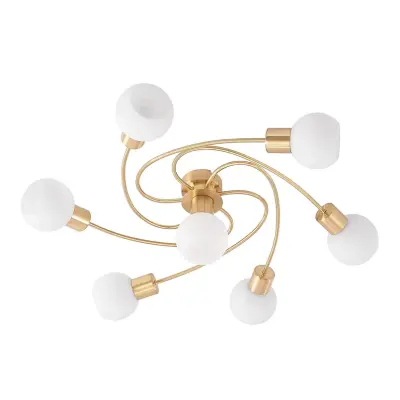 Lindby - Ciala 7 Plafond Brass/Opal