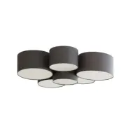 Lindby - Maureka 6 PlafondDark Grey