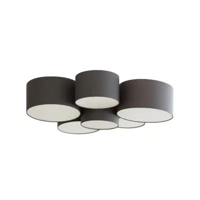 Lindby - Maureka 6 PlafondDark Grey