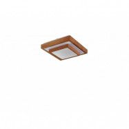 Lindby - Mendosa Square LED PlafondWood