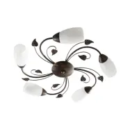 Lindby - Stefania 5 Plafond White/Black-Gold