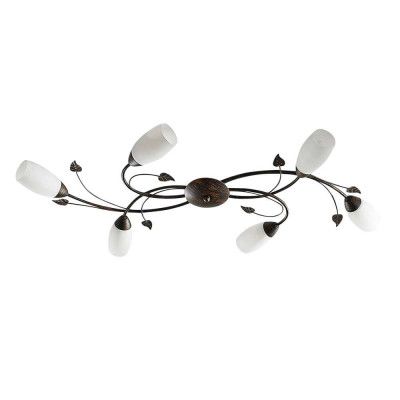 Lindby - Stefania 6 Plafond White/Black-Gold
