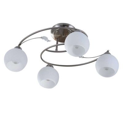 Lindby - Svean 4 Plafond White/Nickel