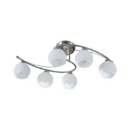 Lindby - Svean 6 Plafond White/Nickel