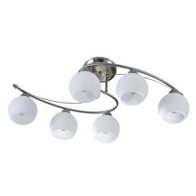 Lindby - Svean 6 Plafond White/Nickel