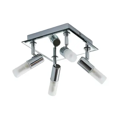 Lindby - Zela 4 Plafond Chrome/White