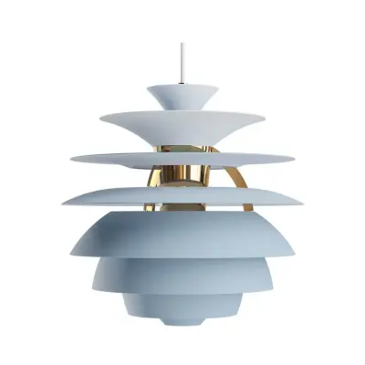 Louis Poulsen - PH Snowball hänglampa, blå/brons, Ø 40 cm