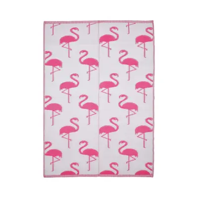 NORDVÄRK Savana 8811 utomhusmatta, rektangulär - rosa polypropen (150x210)