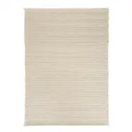 OYOY LIVING Putki Matta - Off White / Melerad ull, L200 x B146 cm