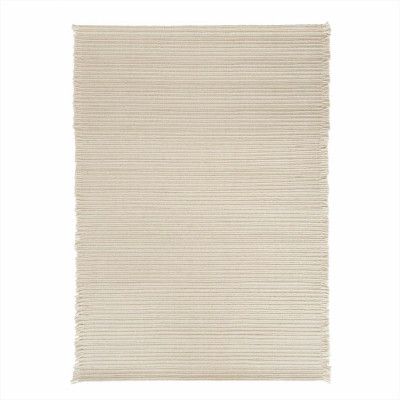OYOY LIVING Putki Matta - Off White / Melerad ull, L200 x B146 cm