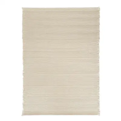 OYOY LIVING Putki Matta - Off White / Melerad ull, L200 x B146 cm