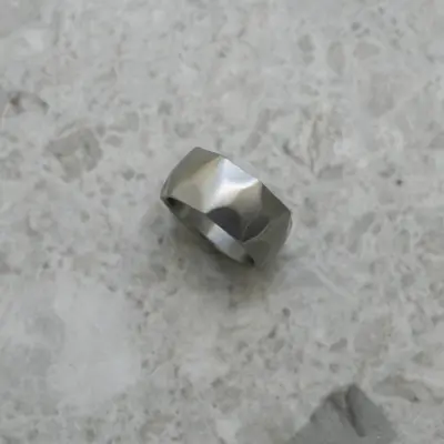 Ring Fasett matt steel 20 mm