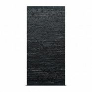 Rug Solid Leather matta 75x300 cm dark grey (mörkgrå)