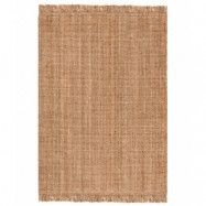 TEPPI 00022A matta med fransar, rektangulär - naturlig jute (120x180)