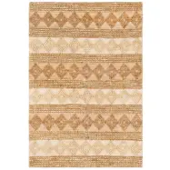 TEPPI 00025A matta med mönster, rektangulär - beige jute (160x240)
