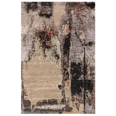 TEPPI 4004A matta, rektangulär - flerfärgat sammetstyg (180x290)