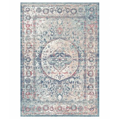 TEPPI 4013A matta, rektangulär - flerfärgat sammetstyg (180x290)