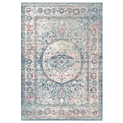 TEPPI 4013A matta, rektangulär - flerfärgat sammetstyg (180x290)