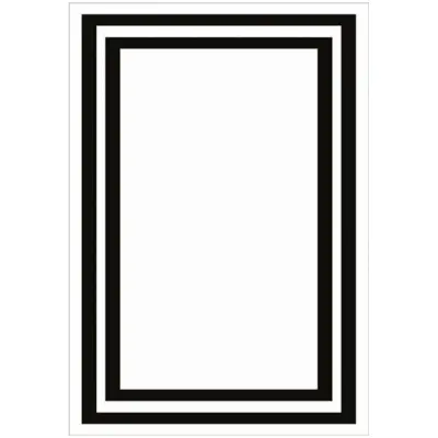 TEPPI 4020A matta med mönster, rektangulär - flerfärgat sammetstyg (180x290)