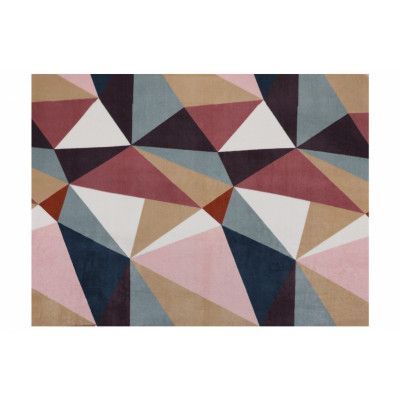 TEPPI 50 Hall matta, m mönster, rektangulär - flerfärgad polyester (120x150)