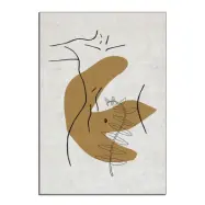 TEPPI ALHO matta, med mönster, rektangulär - flerfärgad polyester (160x230)