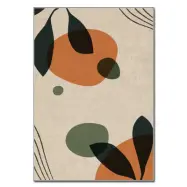 TEPPI ASR matta, med mönster, rektangulär - flerfärgad polyester (160x230)