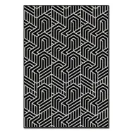 TEPPI ASR matta, med mönster, rektangulär - flerfärgad polyester (160x230)