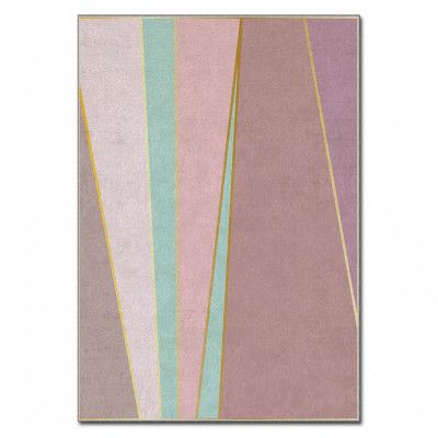 TEPPI ASR matta, med mönster, rektangulär - flerfärgad polyester (120x180)