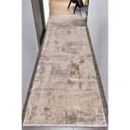 TEPPI Bamboo Hall matta, rektangul&auml;r - beige akryl