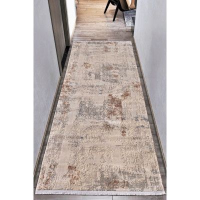 TEPPI Bamboo Hall matta, rektangulär - beige akryl