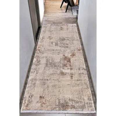 TEPPI Bamboo Hall matta, rektangulär - beige akryl