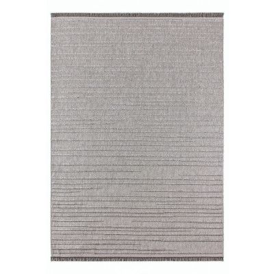 TEPPI Beverly matta med mönster, rektangulär - grå polypropen