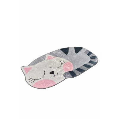 TEPPI Cat matta för barn - flerfärgad polyester (60x100)