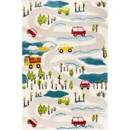 TEPPI Doga matta för barn, rektangulär - flerfärgad polypropen och jute (120x170)