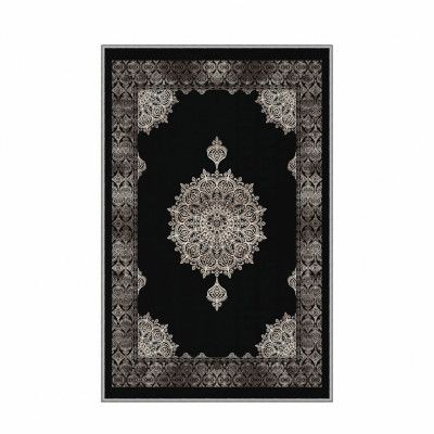 TEPPI EEXFAB649 matta, med mönster, rektangulär - flerfärgad polyester (120x180)