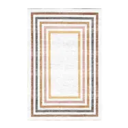 TEPPI EEXFAB878 mönstrad matta, rektangulär - flerfärgad bomull (160x230)