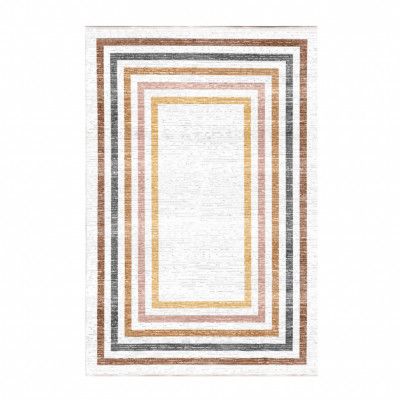 TEPPI EEXFAB878 mönstrad matta, rektangulär - flerfärgad bomull (160x230)