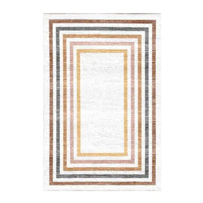 TEPPI EEXFAB878 mönstrad matta, rektangulär - flerfärgad bomull (160x230)