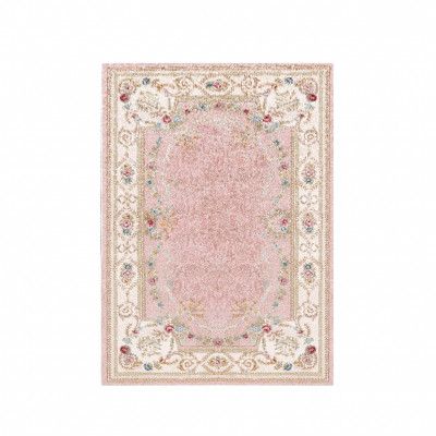 TEPPI ELS1800 Hallmatta, med mönster, rektangulär - flerfärgat sammetstyg (80x150)